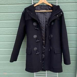 Black trench coat by Expression